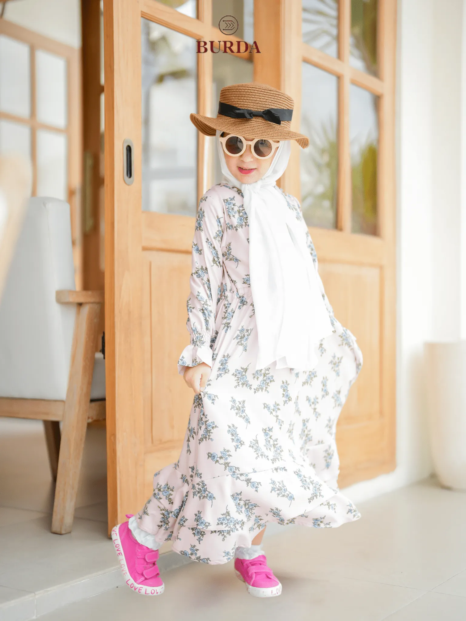Kid's Pearl Floral Dress