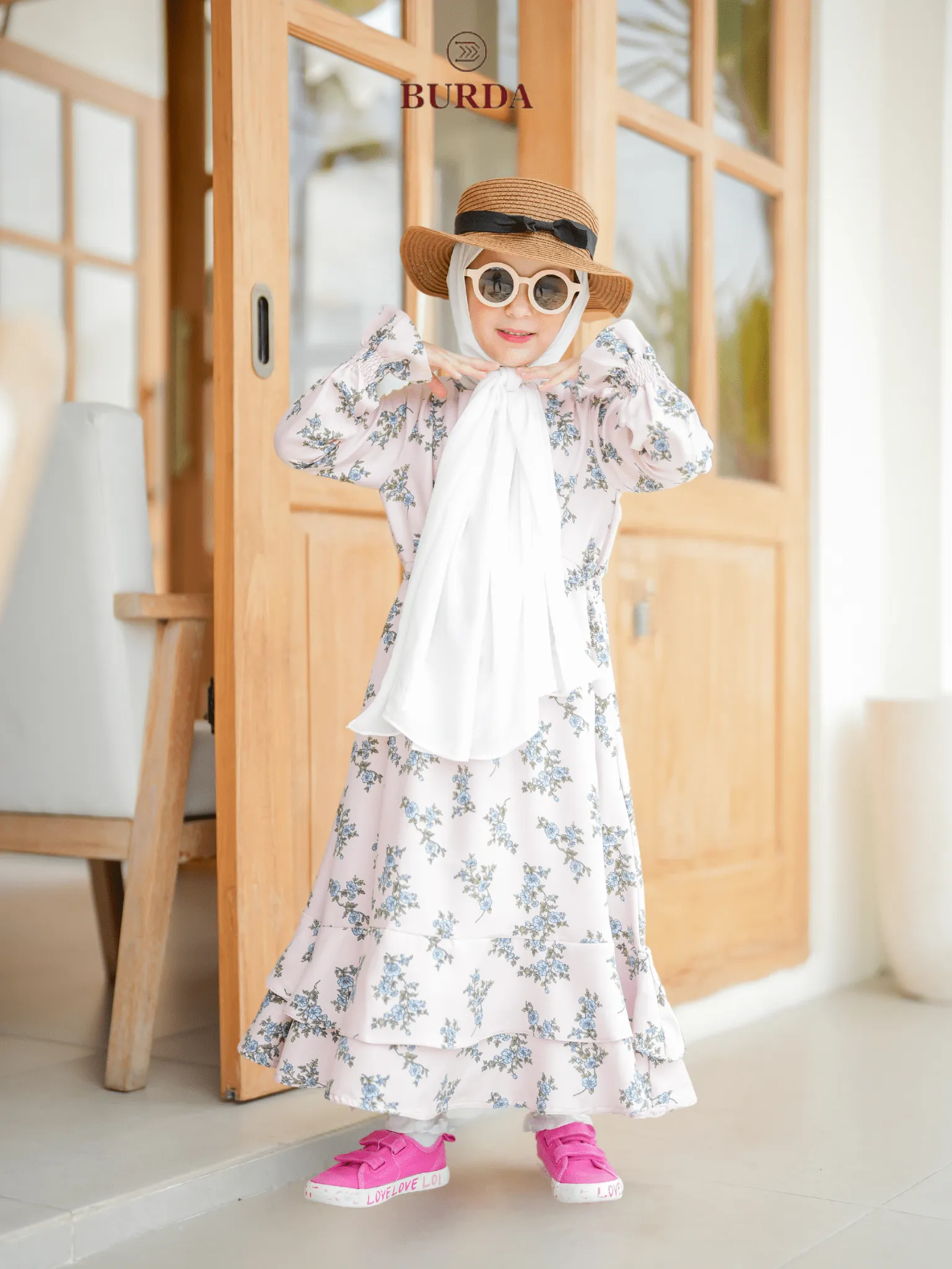 Kid's Pearl Floral Dress