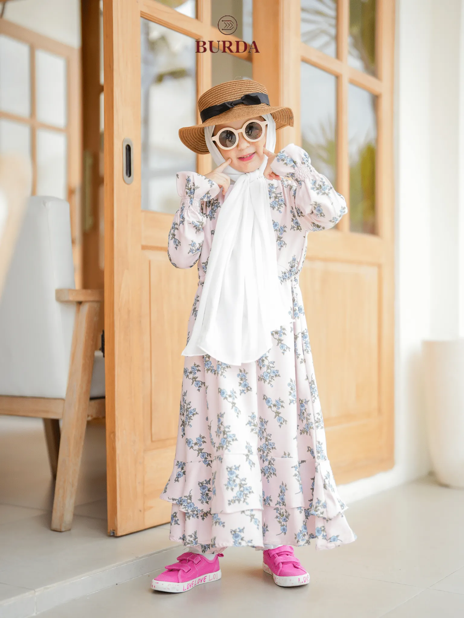Kid's Pearl Floral Dress