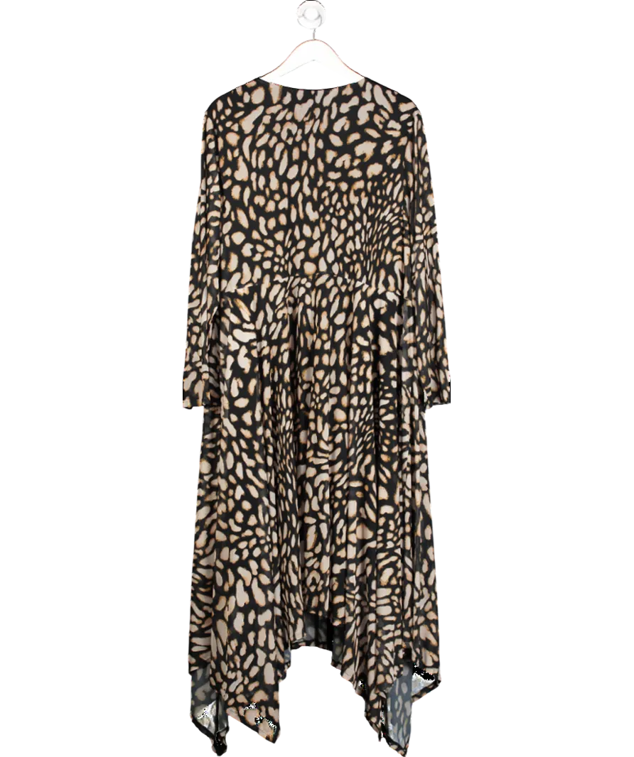 live unlimited Black Animal Print Dress UK 28