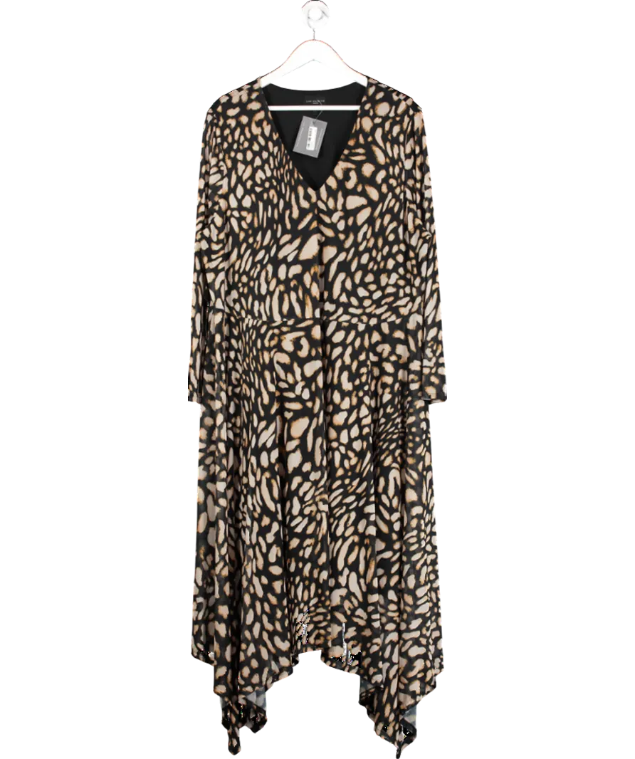 live unlimited Black Animal Print Dress UK 28