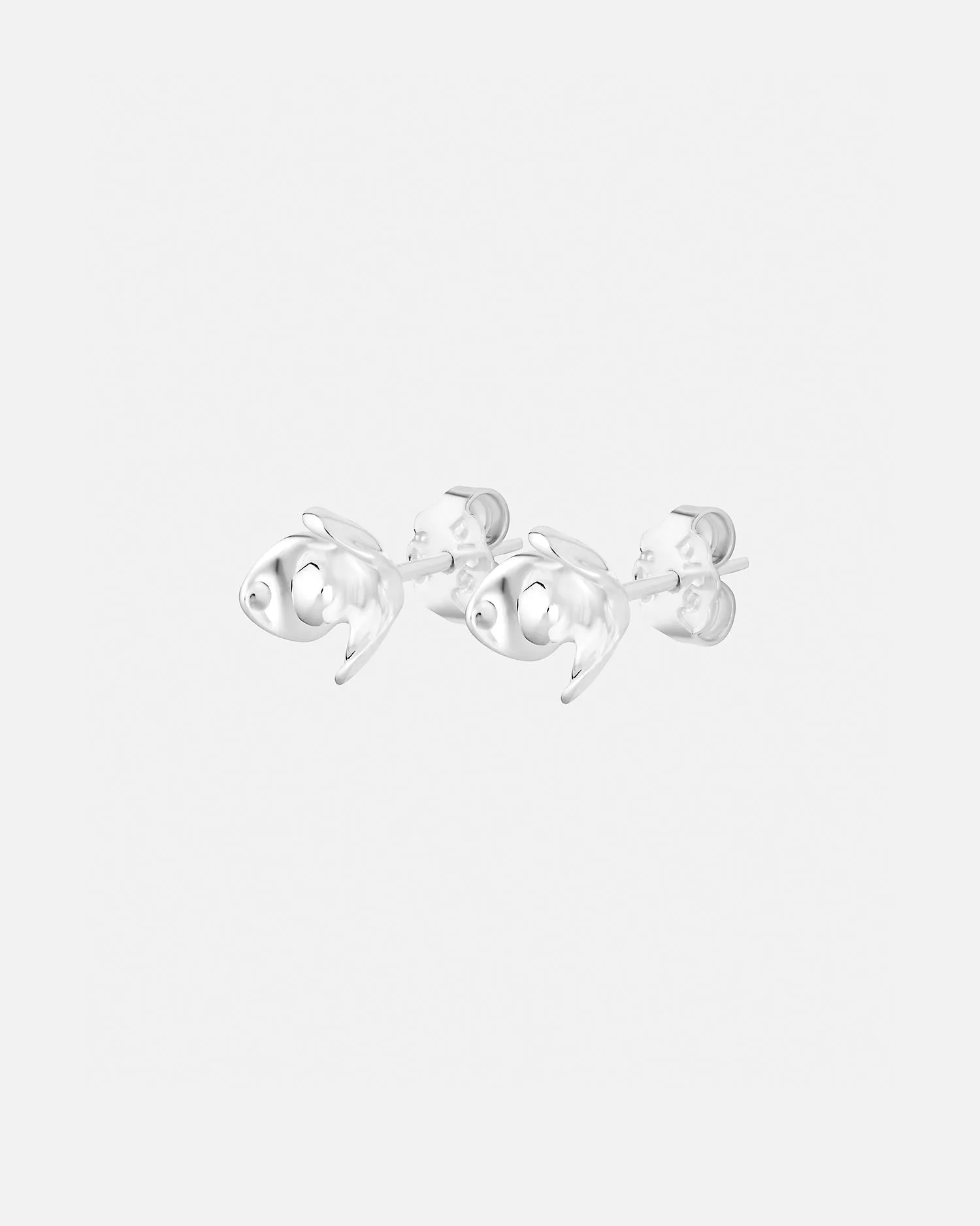 Lotus studs silver