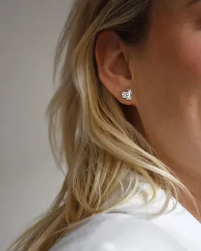 Lotus studs silver