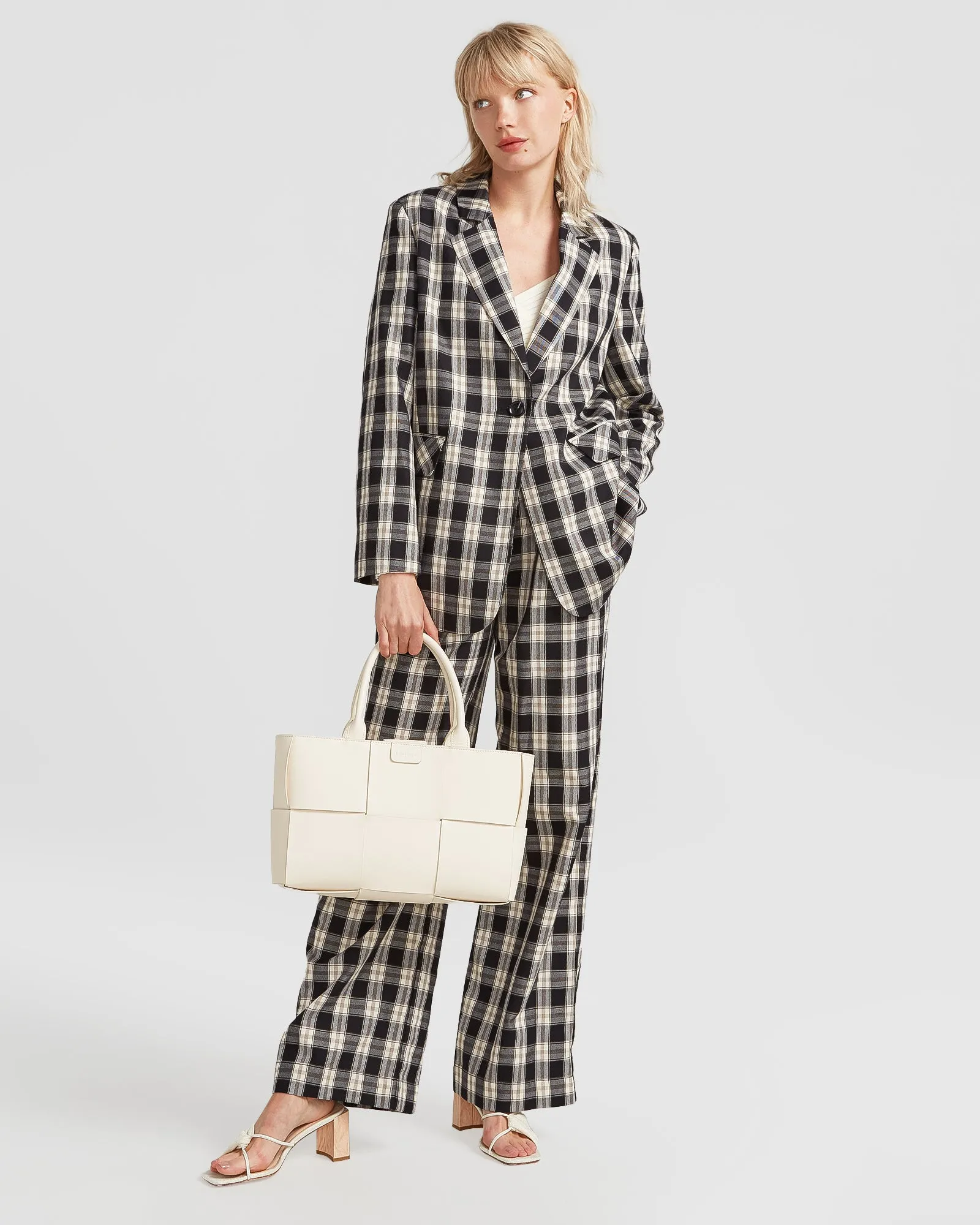 Love & Mercy Checked Blazer - Black Check
