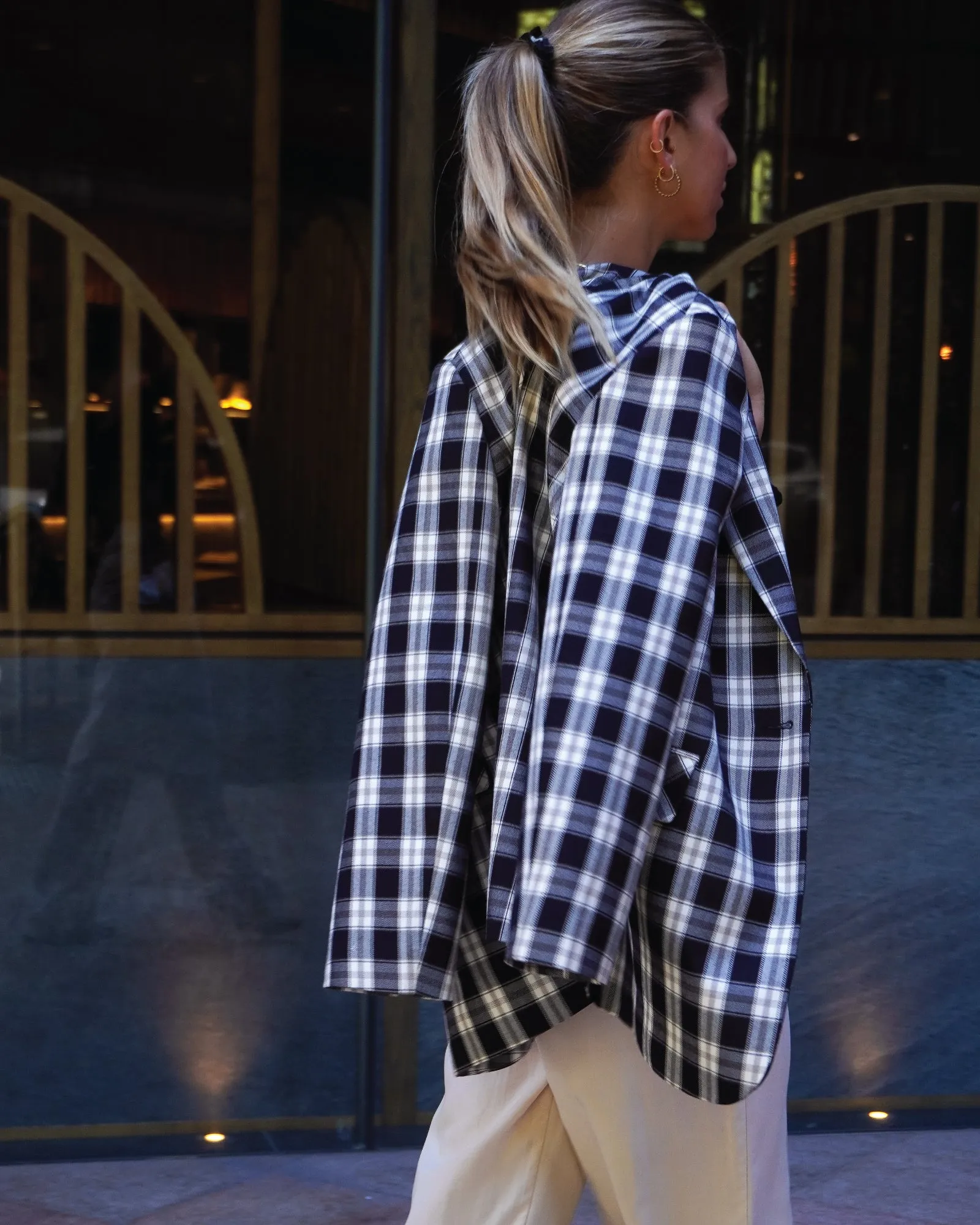 Love & Mercy Checked Blazer - Black Check