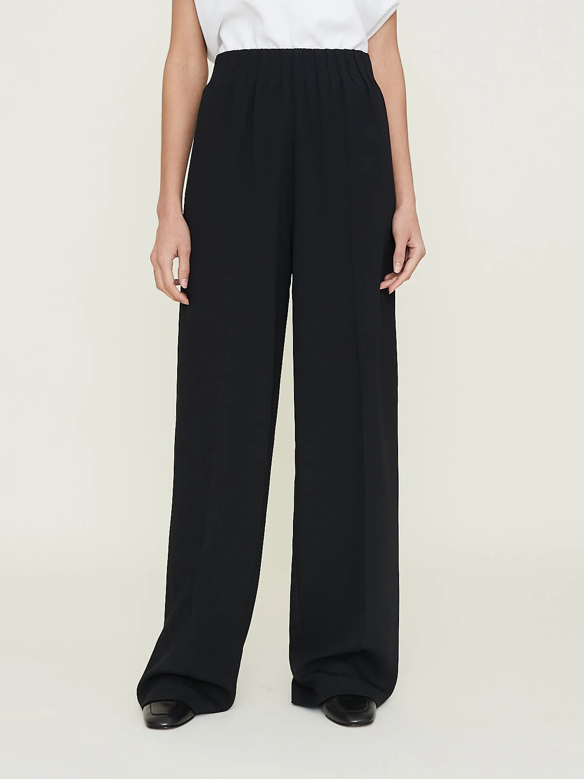 Stylish Maud Black Large Pull-On Comfort Pants for Effortless Chic