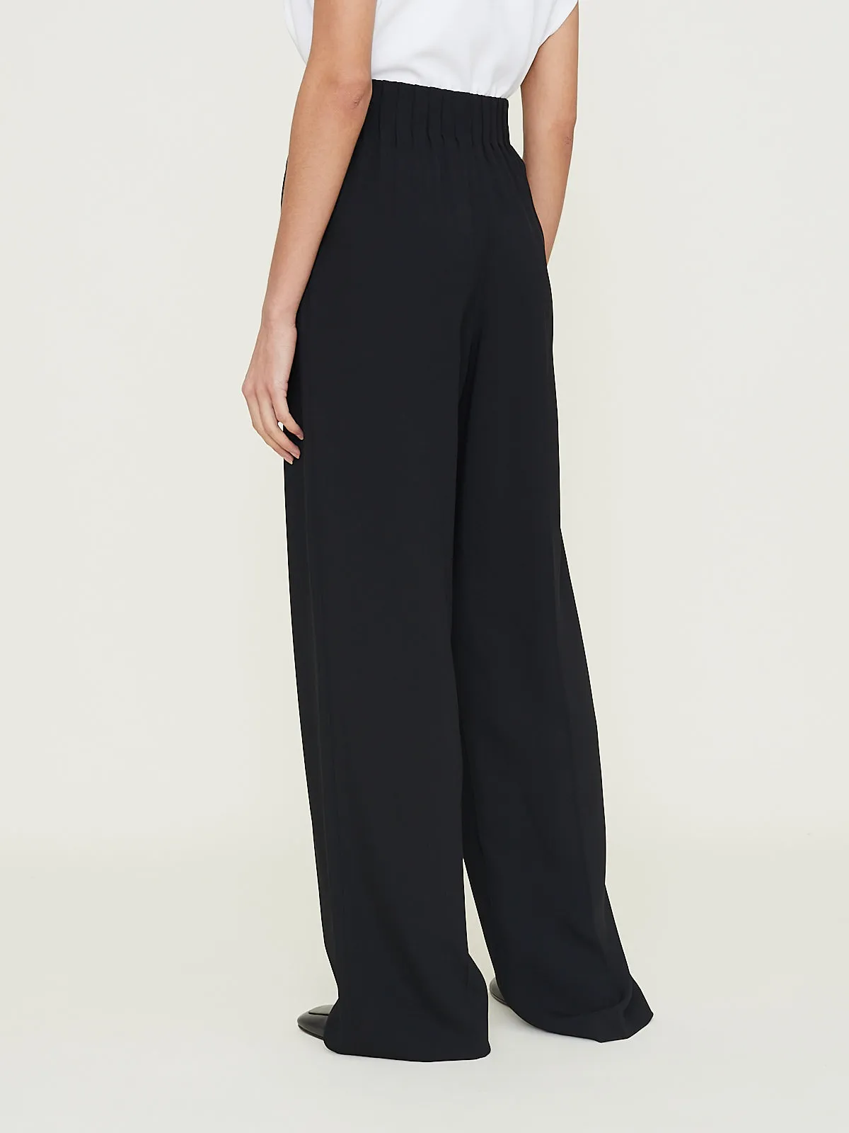 Stylish Maud Black Large Pull-On Comfort Pants for Effortless Chic