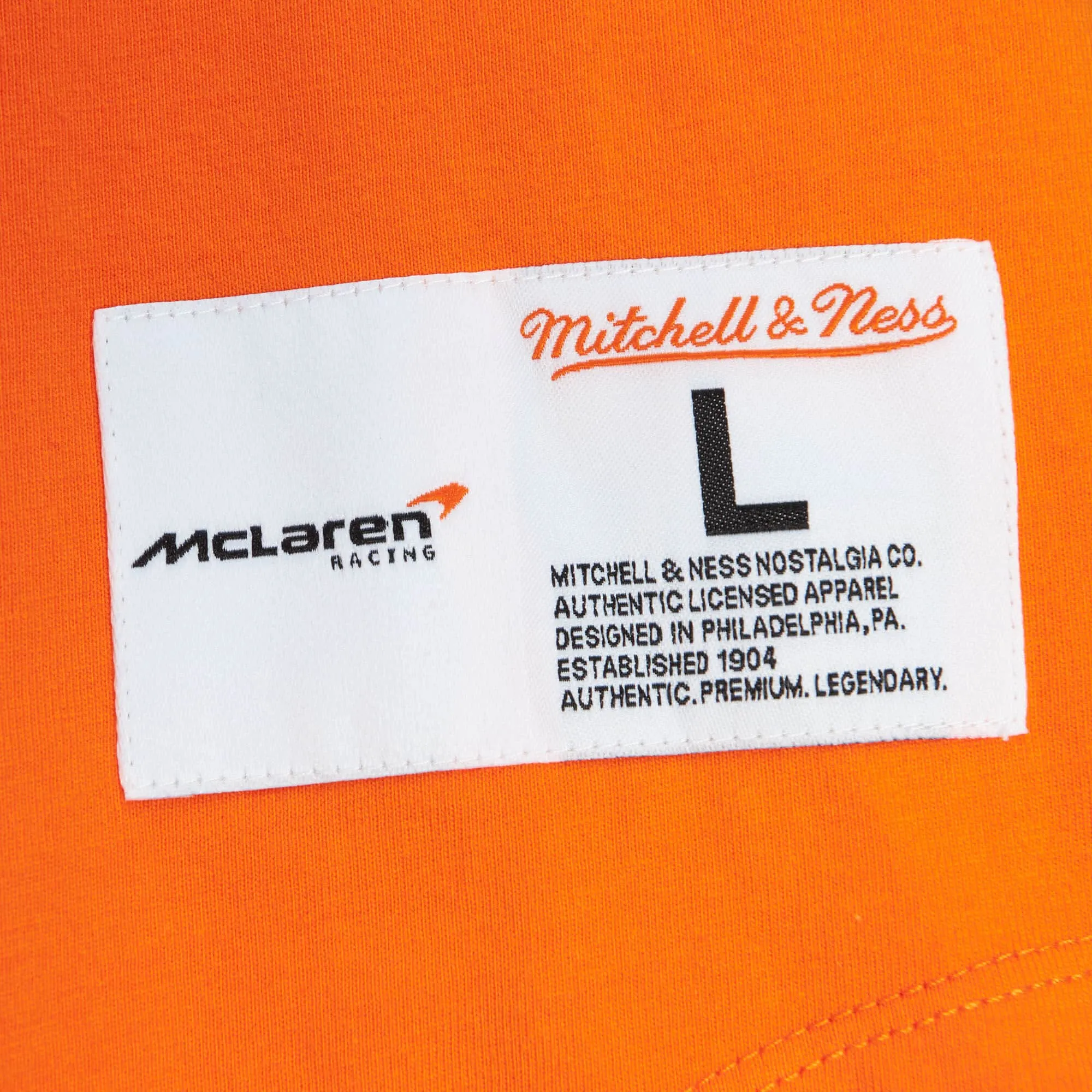 McLaren Racing F1 Mitchell & Ness Special Edition Monaco GP Triple Crown Baseball Jersey