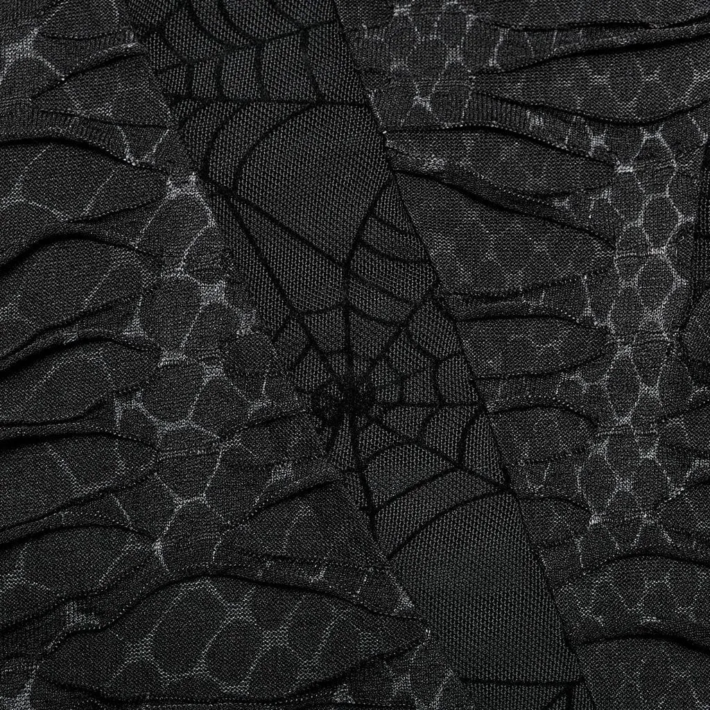 Men's Gothic Spider Mesh Ripped Tank Top