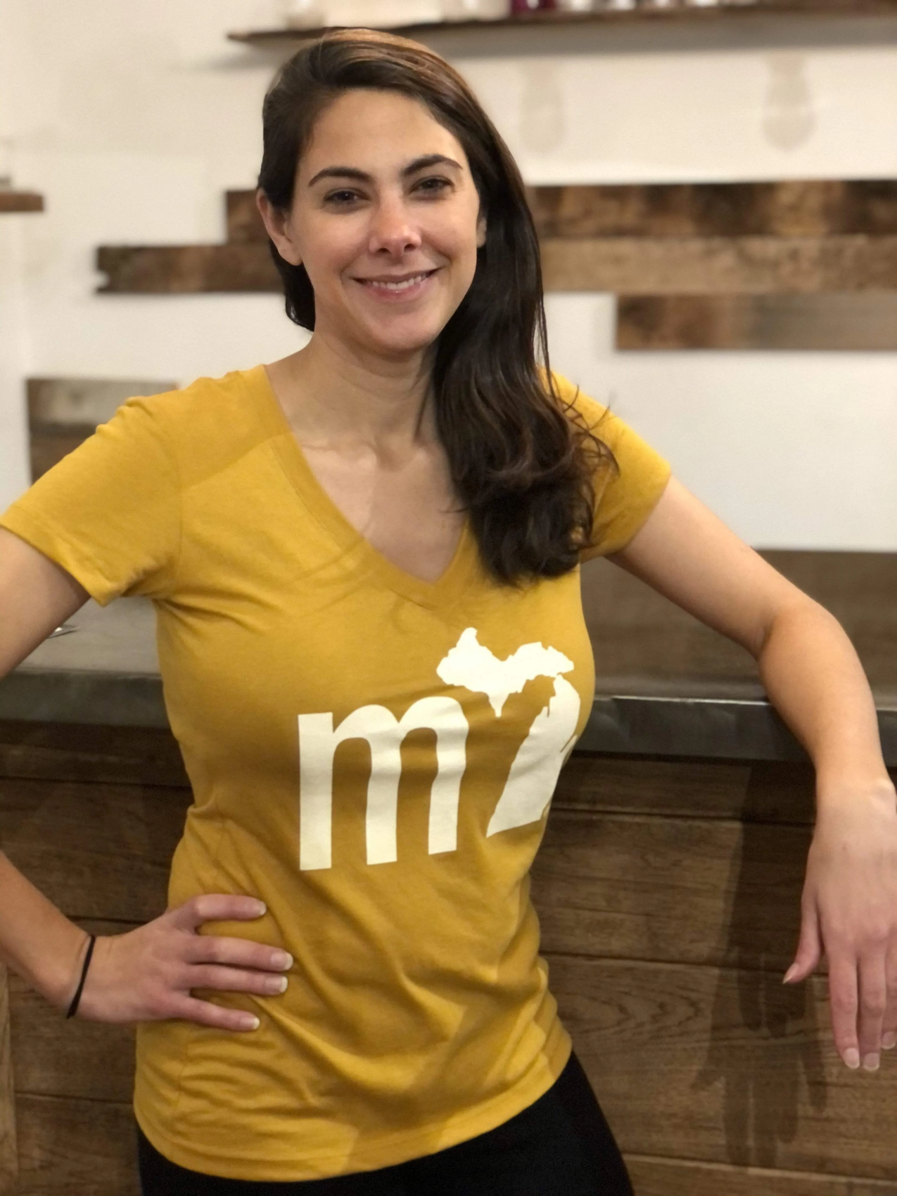 mi Women's V-neck T