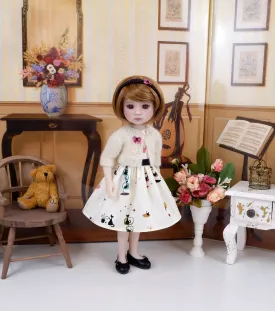 Miss Kitty - dress & sweater with shoes for Ruby Red Fashion Friends doll