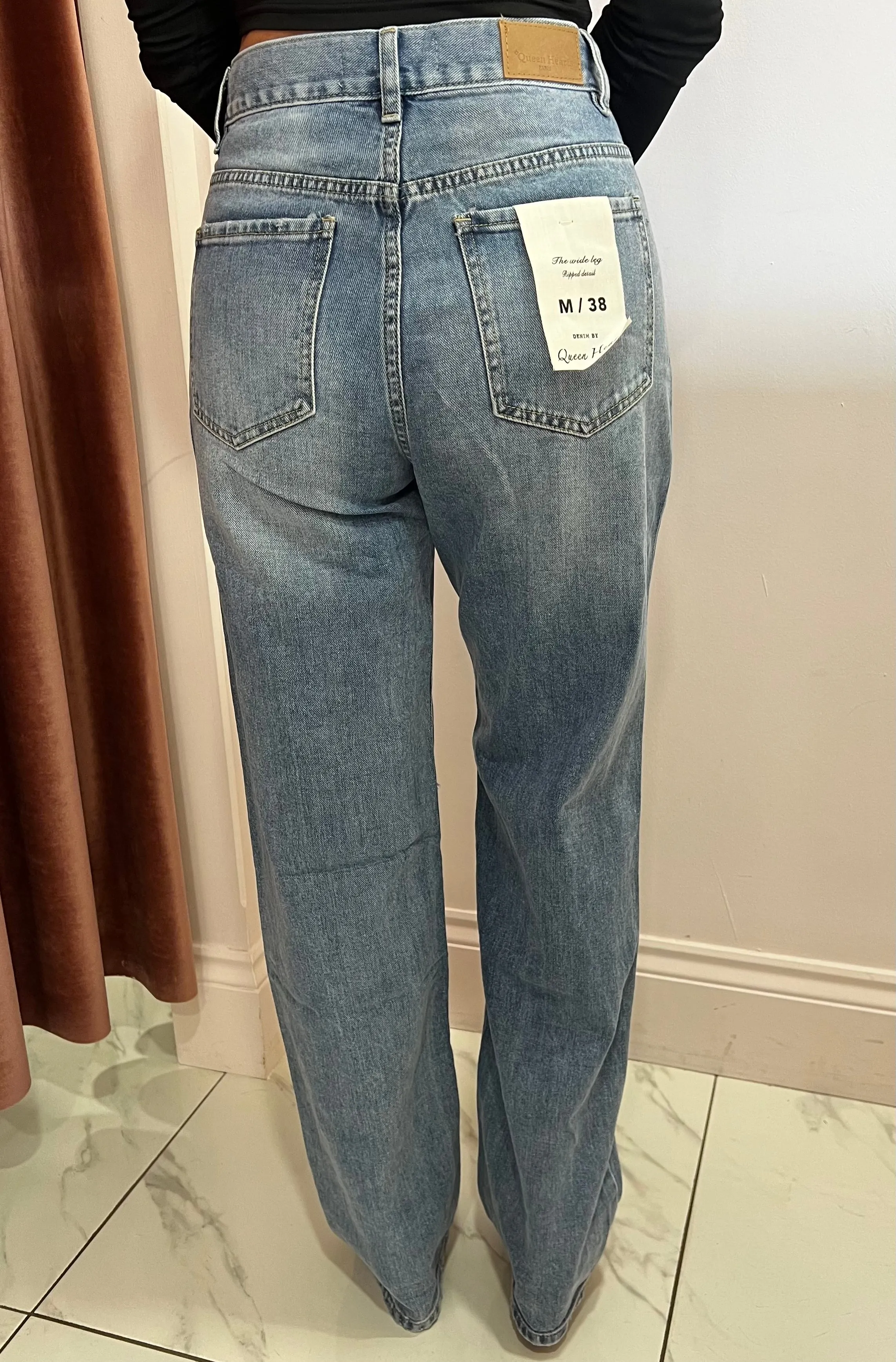 Neena Ripped Blue Boyfriend Jeans
