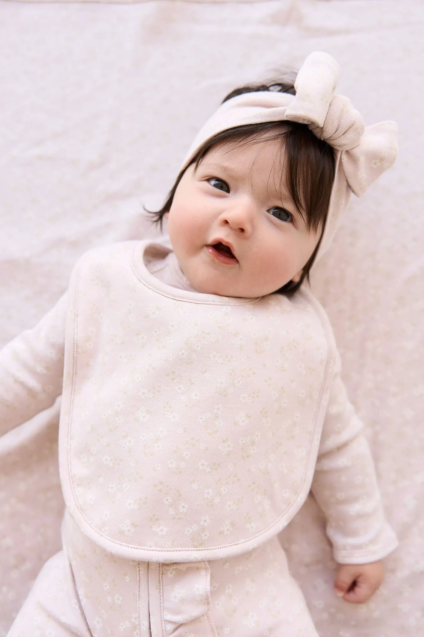 Organic Cotton Bib - Addie Lilac