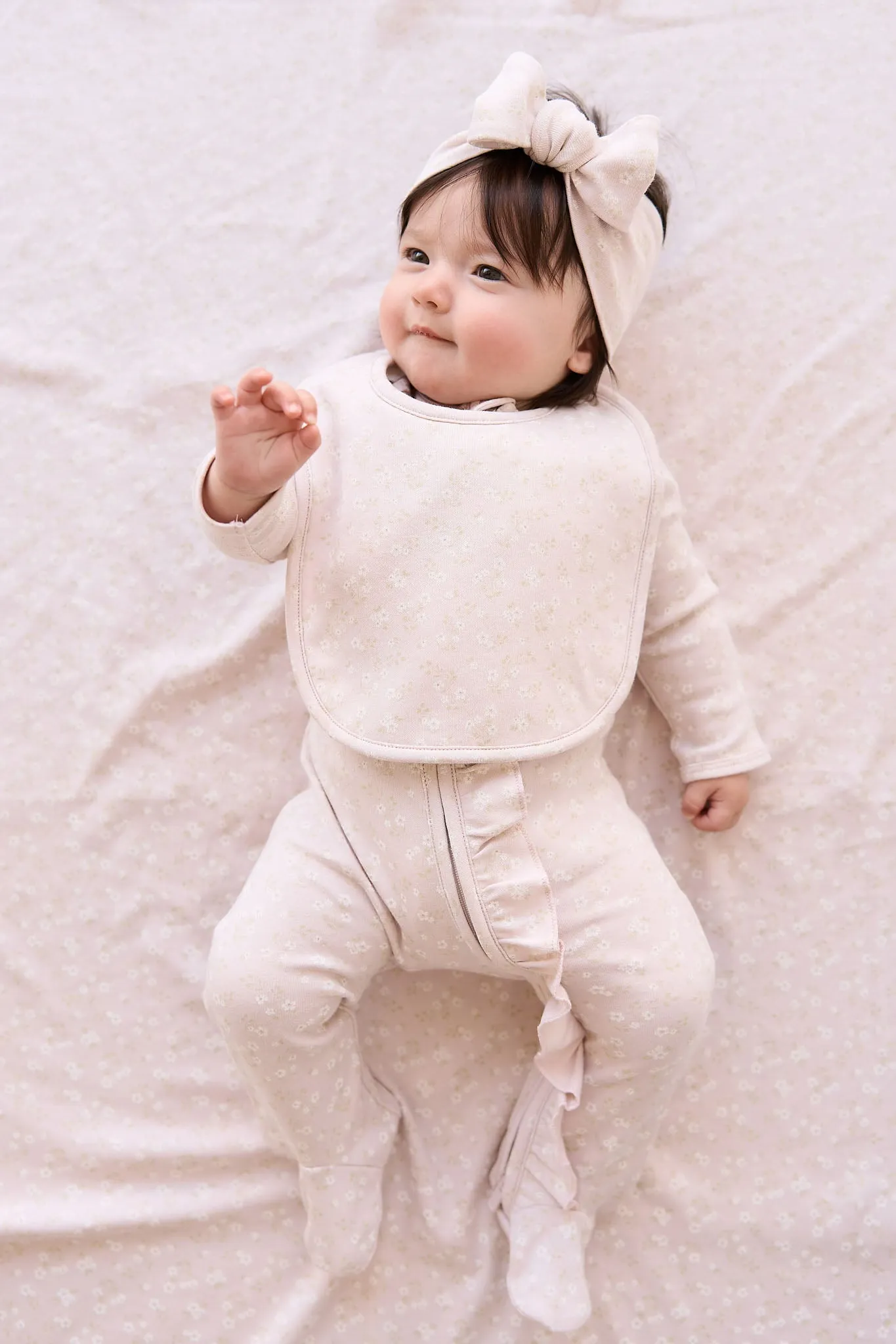 Organic Cotton Bib - Addie Lilac