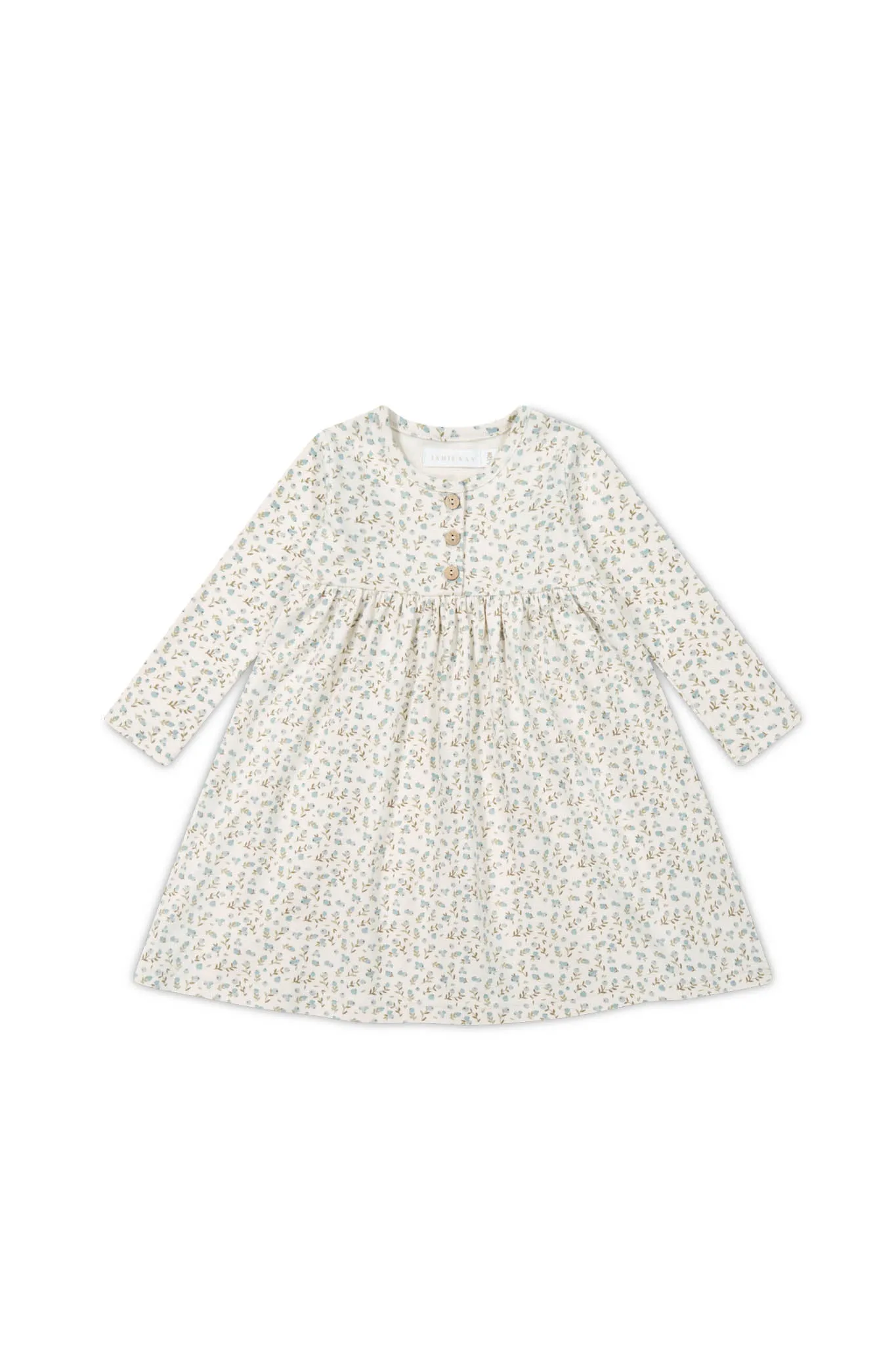 Organic Cotton Bridget Dress - Blueberry Ditsy