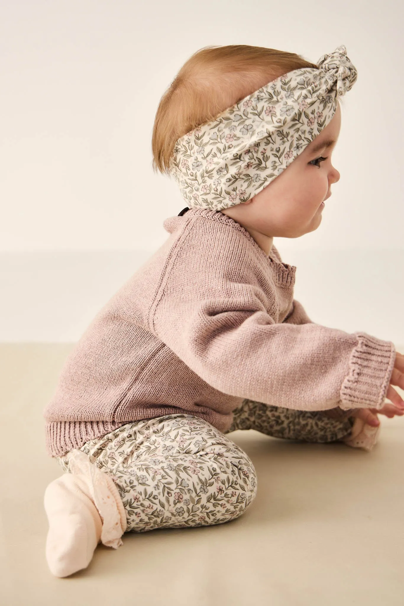Organic Cotton Headband - Ariella Eggnog