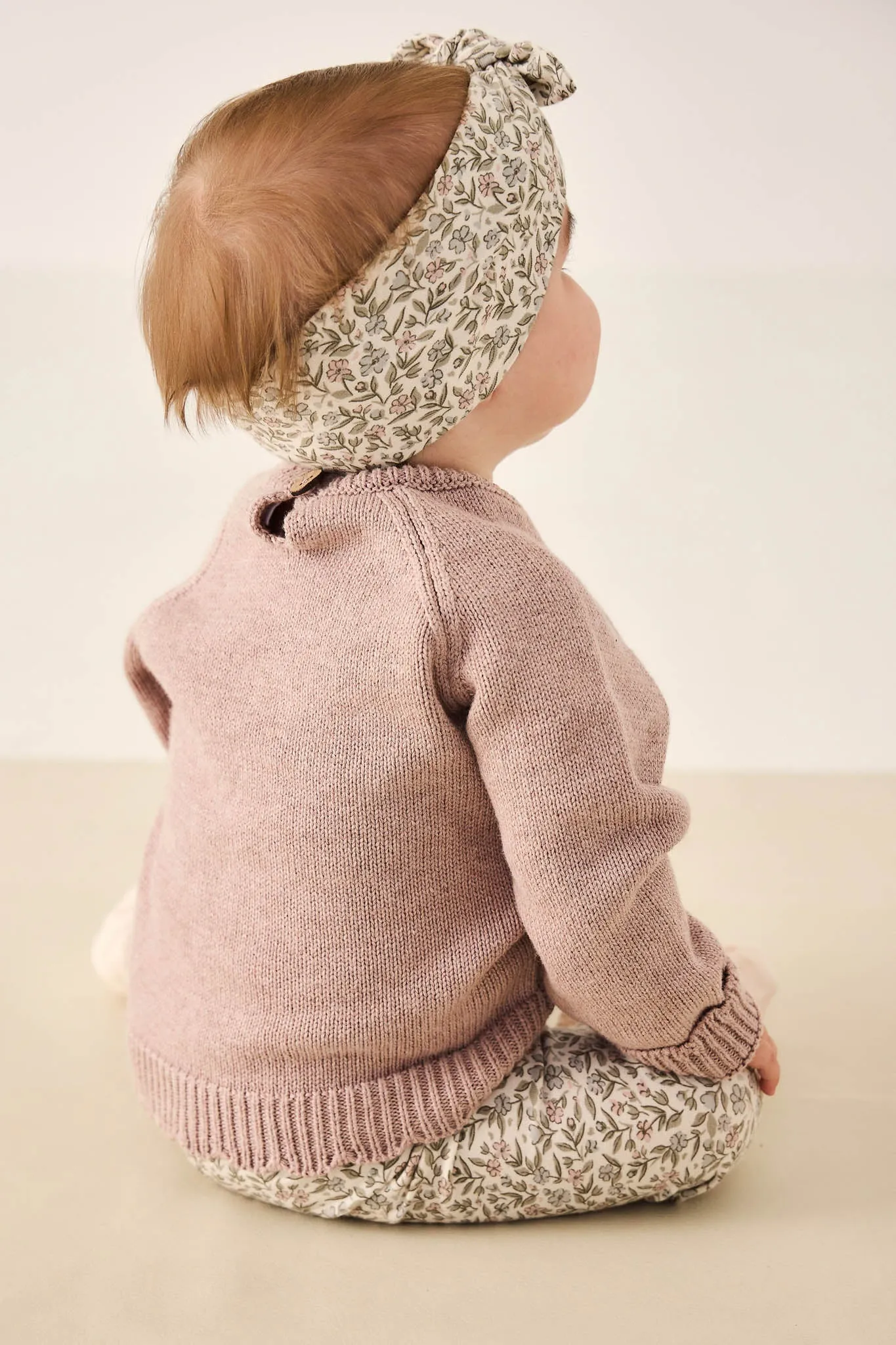 Organic Cotton Headband - Ariella Eggnog