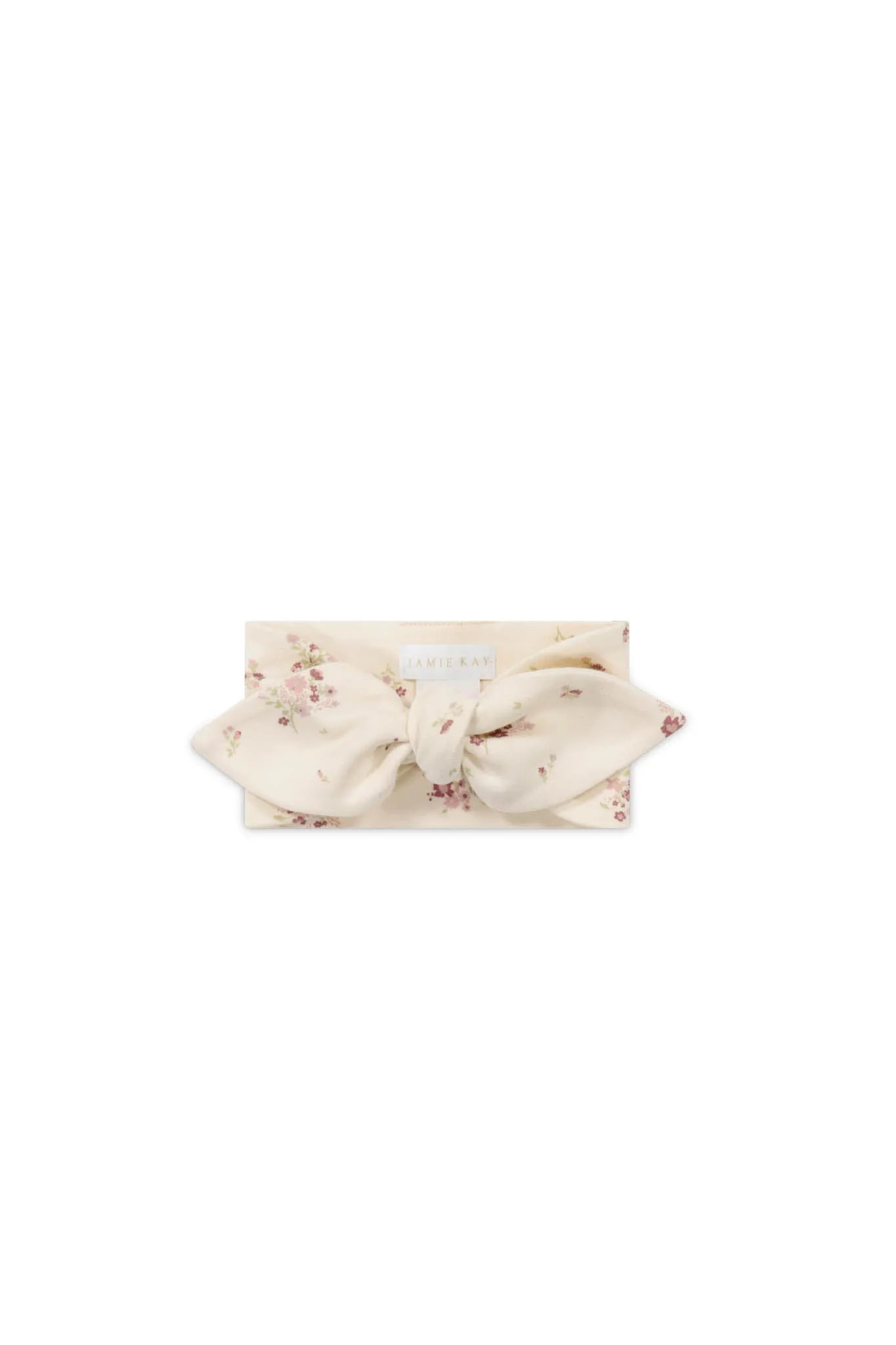 Organic Cotton Headband - Lauren Floral Tofu