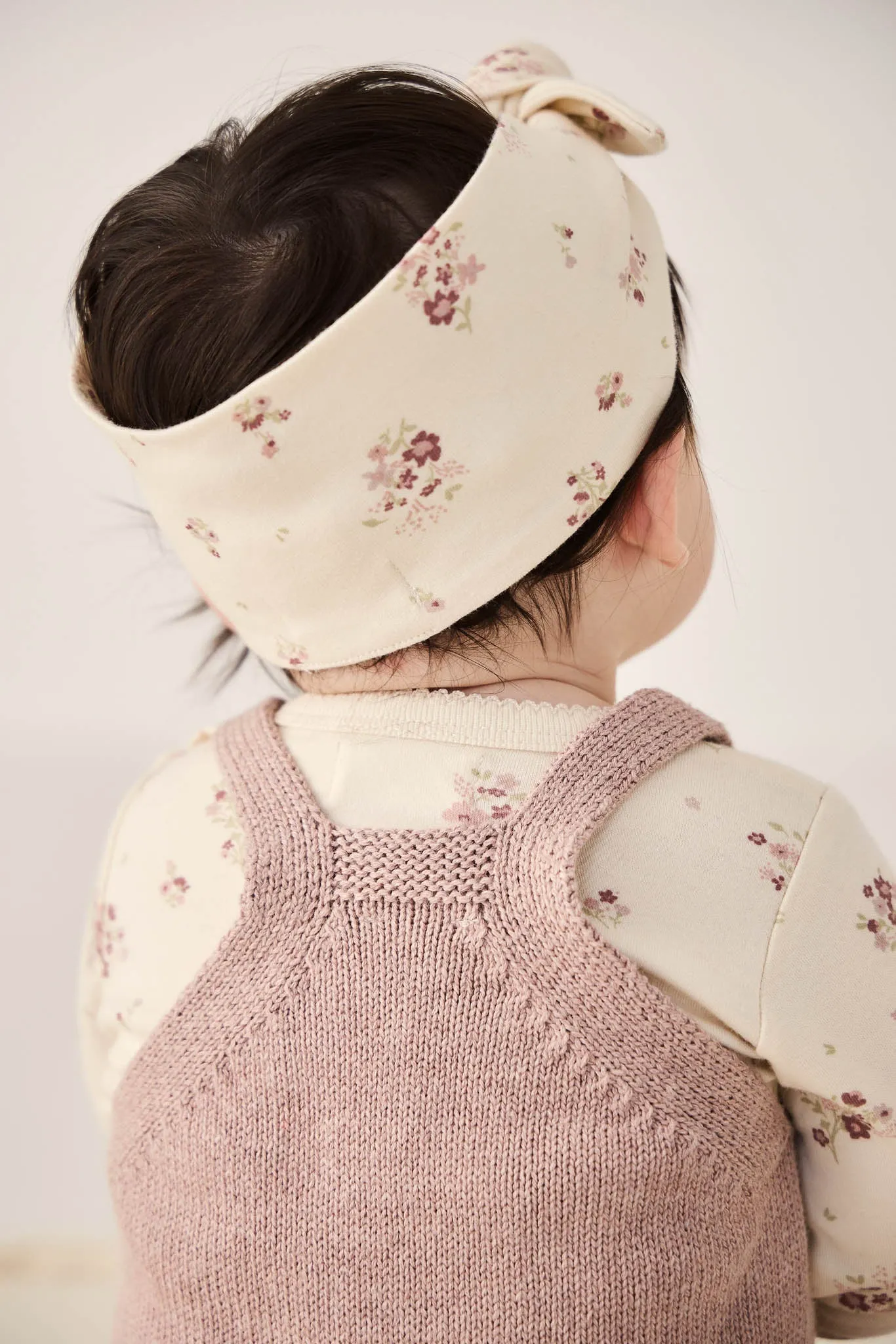 Organic Cotton Headband - Lauren Floral Tofu