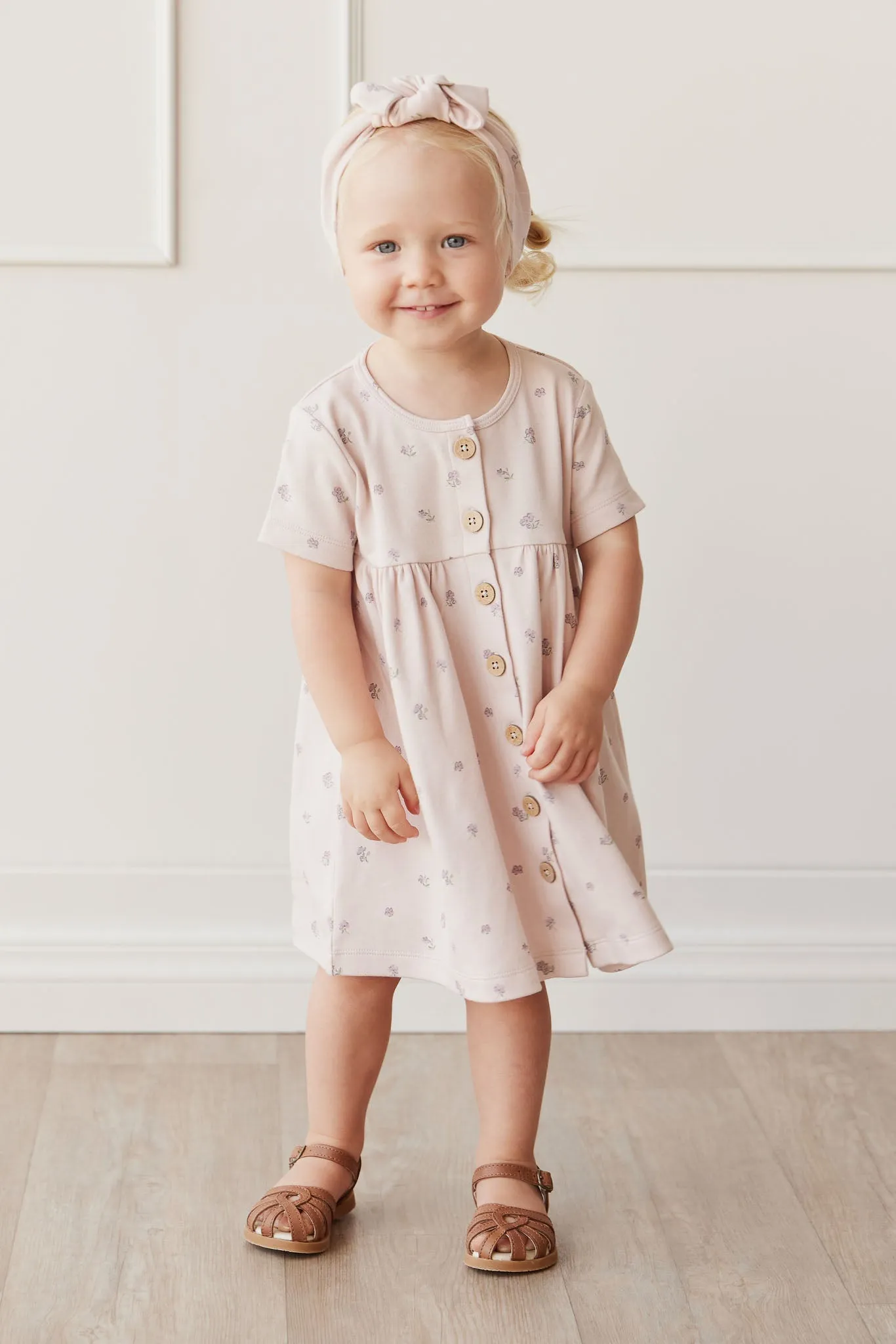 Organic Cotton Lola Dress - Meredith Violet