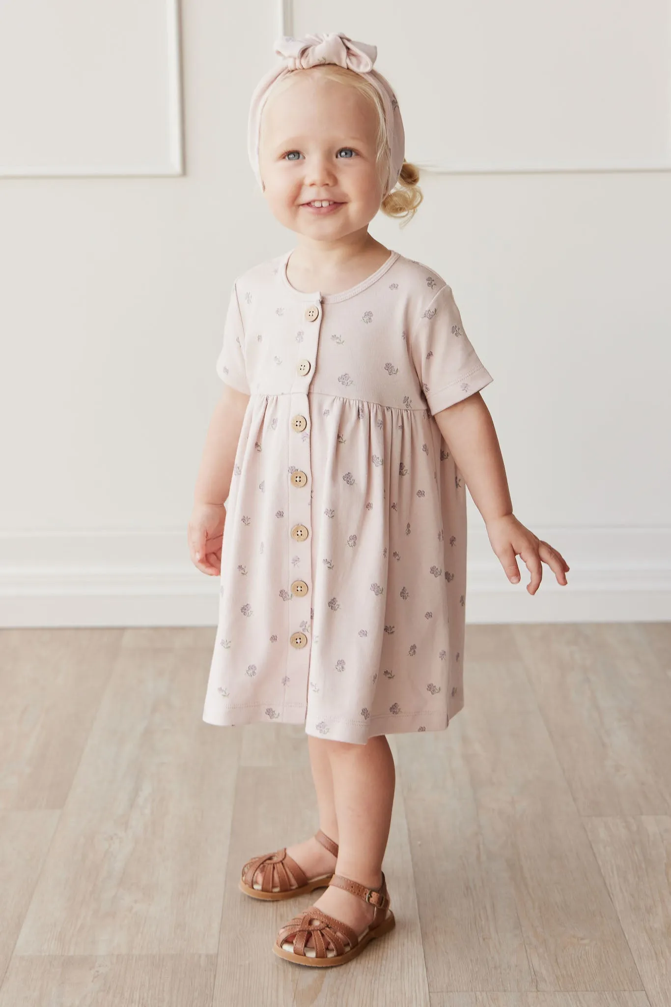 Organic Cotton Lola Dress - Meredith Violet