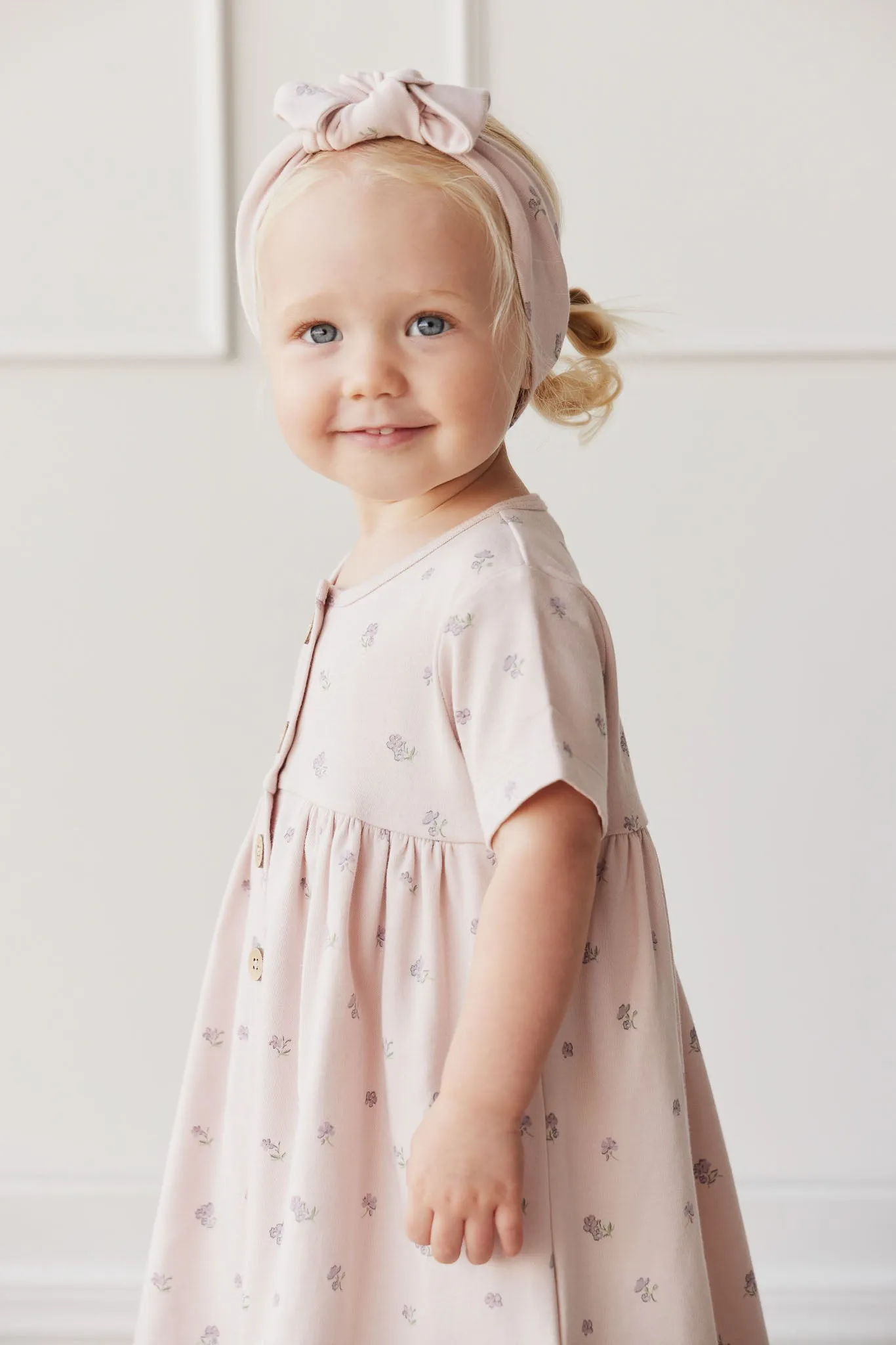Organic Cotton Lola Dress - Meredith Violet