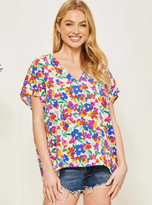 Oversized Floral Top