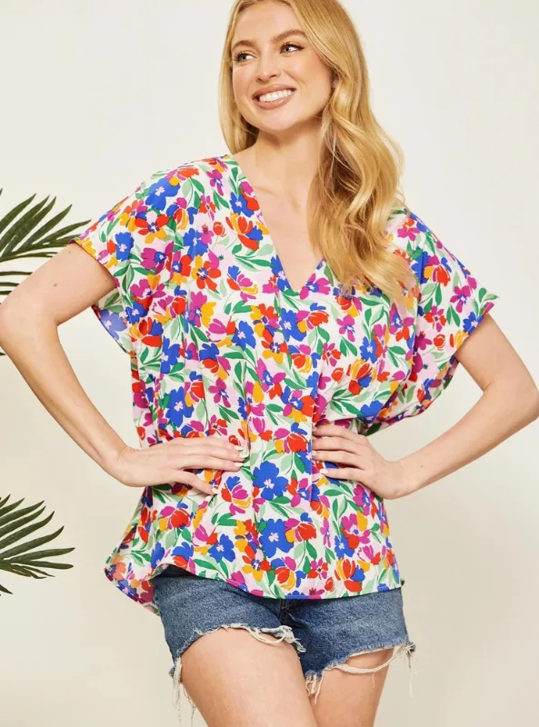 Oversized Floral Top