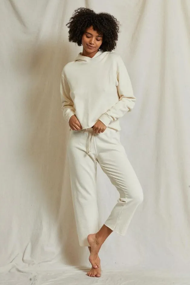 Perfect White Tee - Jamaica Sweatpant - Bright Ivory