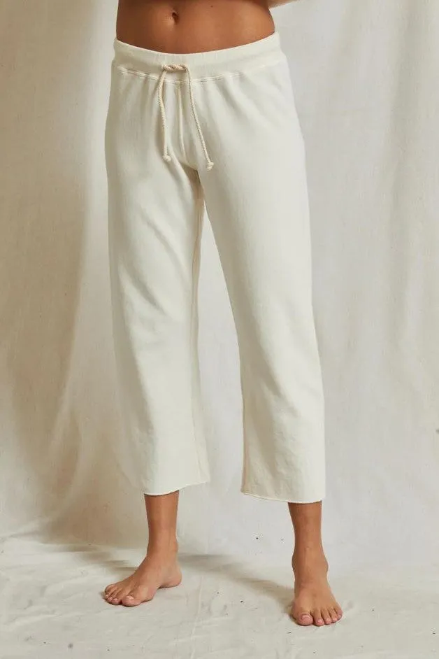 Perfect White Tee - Jamaica Sweatpant - Bright Ivory