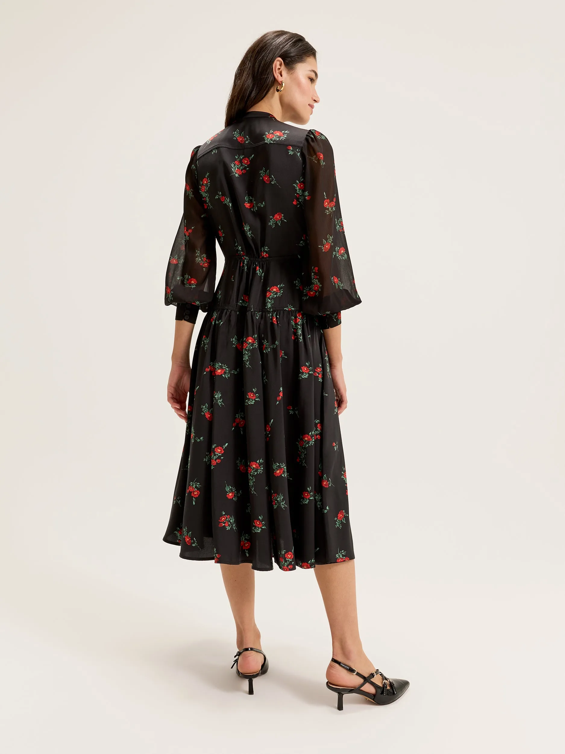 Posing Roses Shirtdress