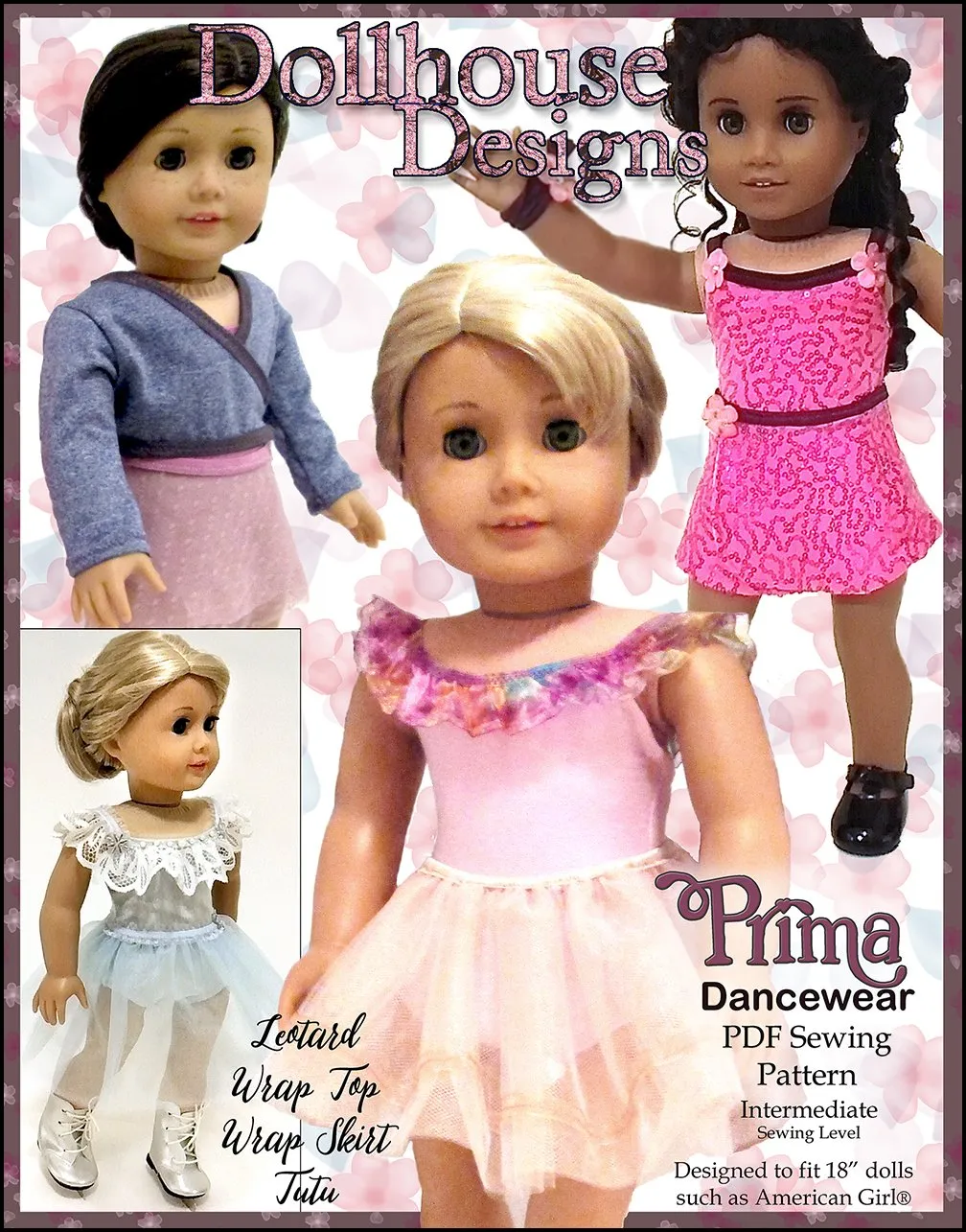 Prima Dancewear 18" Doll Clothes Pattern