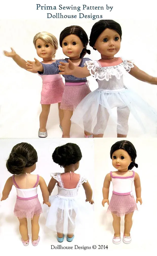 Prima Dancewear 18" Doll Clothes Pattern