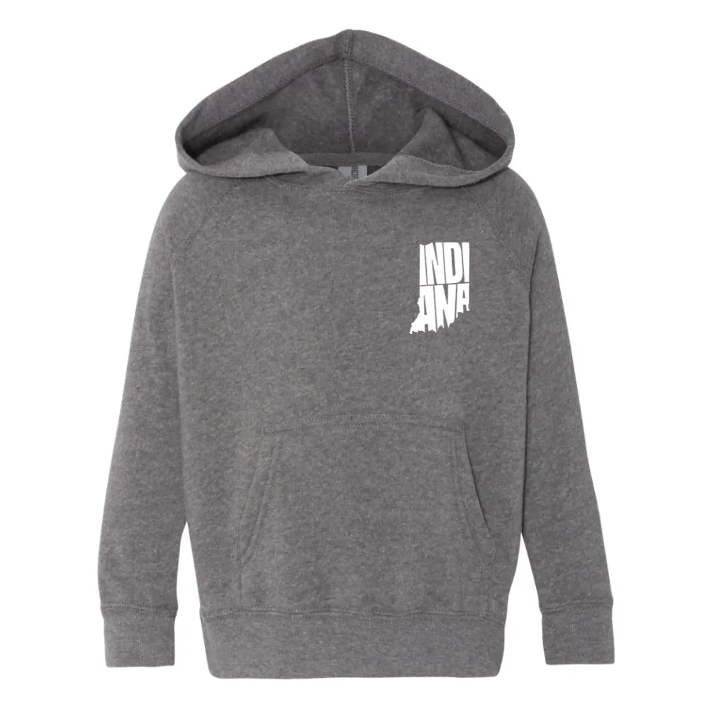 Roman & Leo - Indiana Chest Pocket Hoodie in Heather Grey