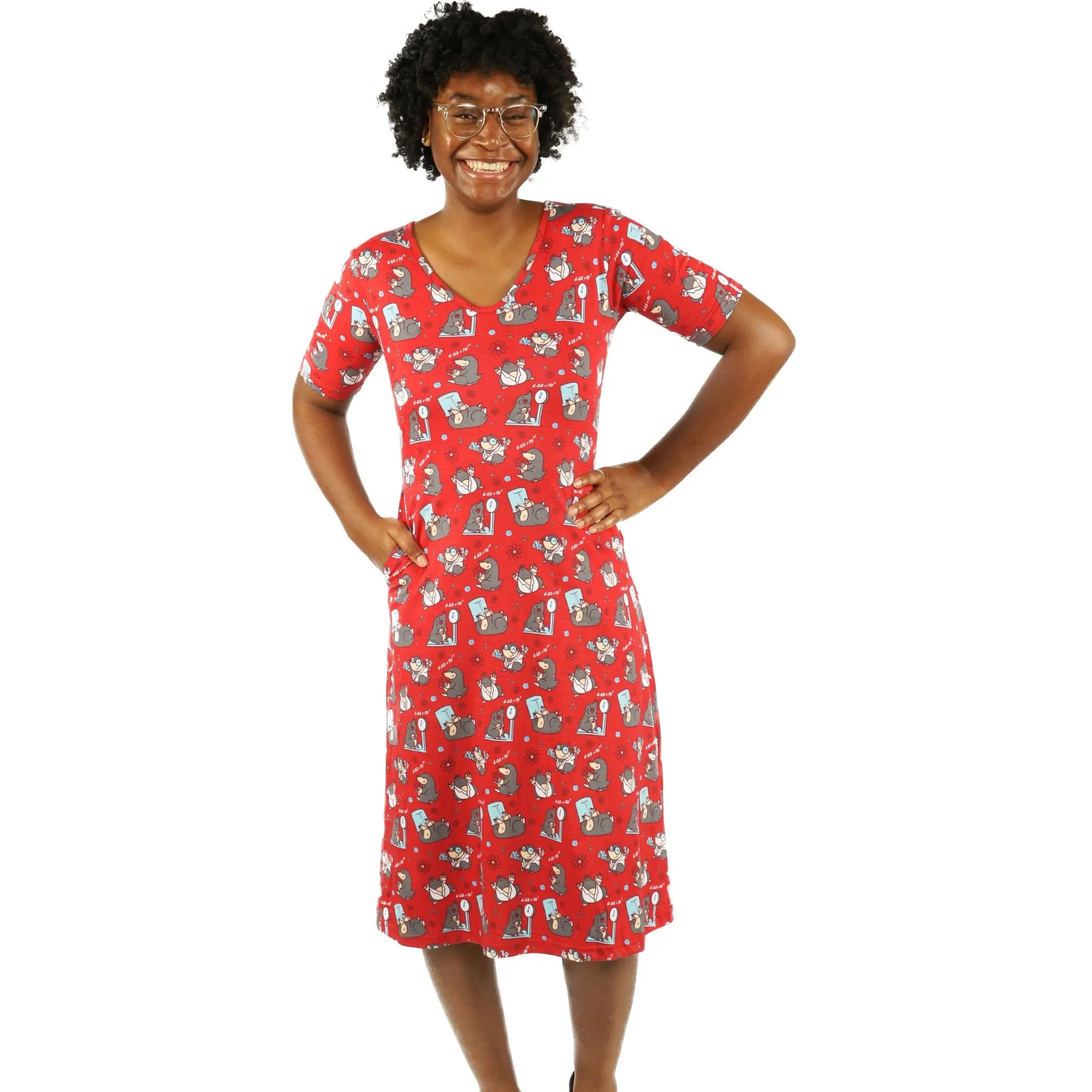 Science Moles Midi Dress (No Waist Seam) [FINAL SALE]
