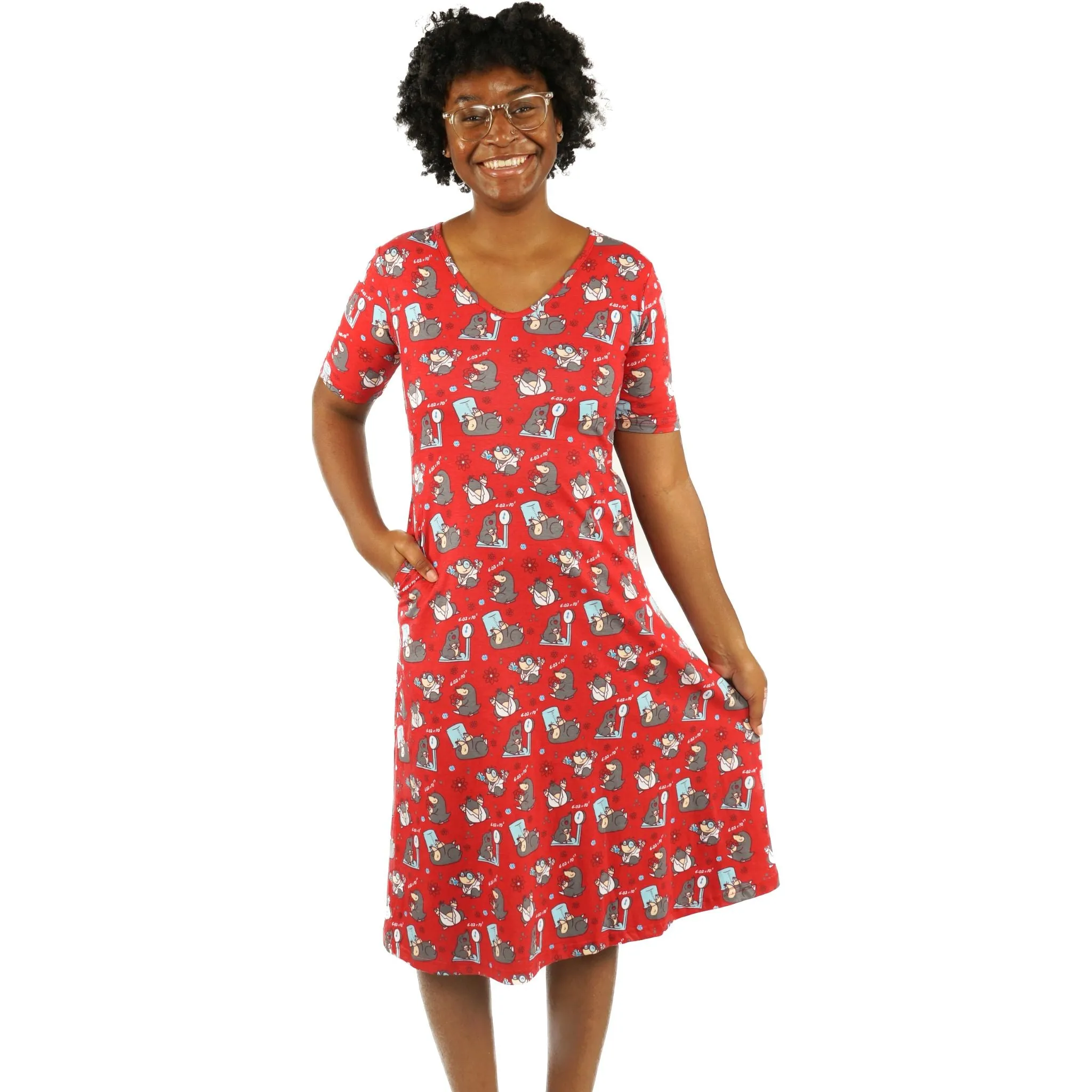 Science Moles Midi Dress (No Waist Seam) [FINAL SALE]