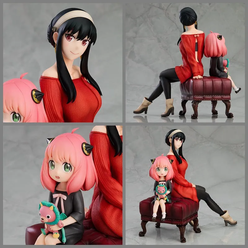 Spy x Family Anya and Yor PVC Figure – 15 cm Sofa Sitting Pose, Adorable Mother-Daughter Moment