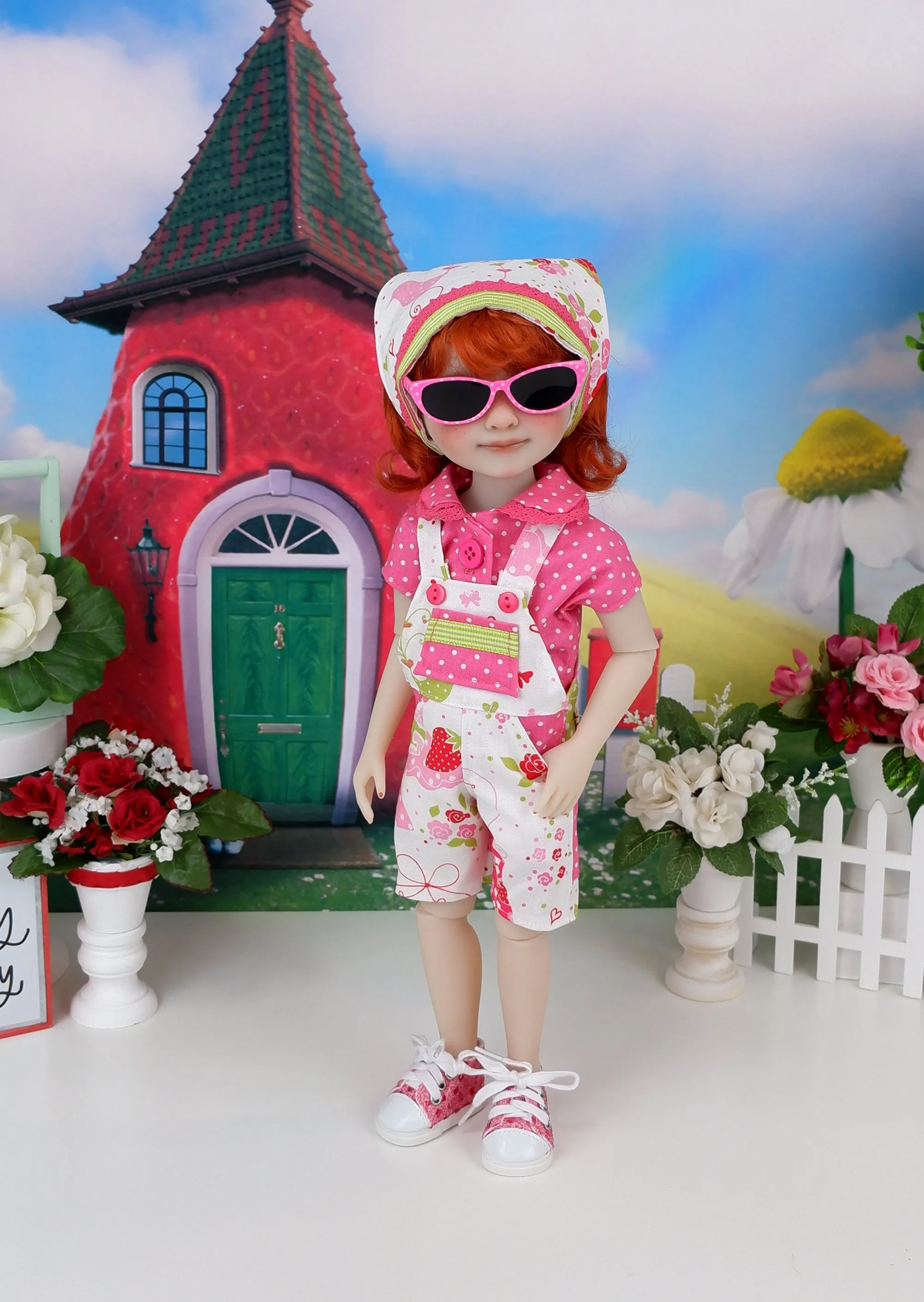 Strawberry Shortcake - custom strawberry themed Ruby Red Fashion Friend doll & wardrobe