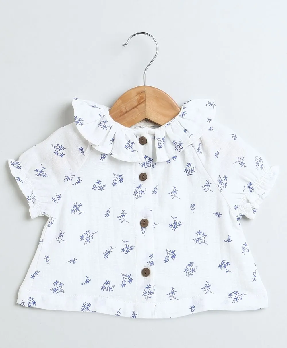 Sweetlime By AS Floral Indigo Charm Set.