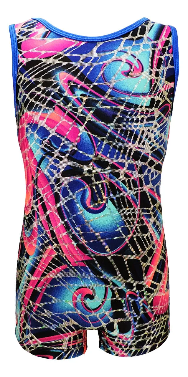 Tank Style Girls Gymnastics Biketard Unitard