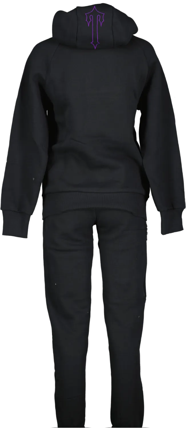 Trapstar Black / Purple Chenille 2.0 Decoded Logo Tracksuit UK XS