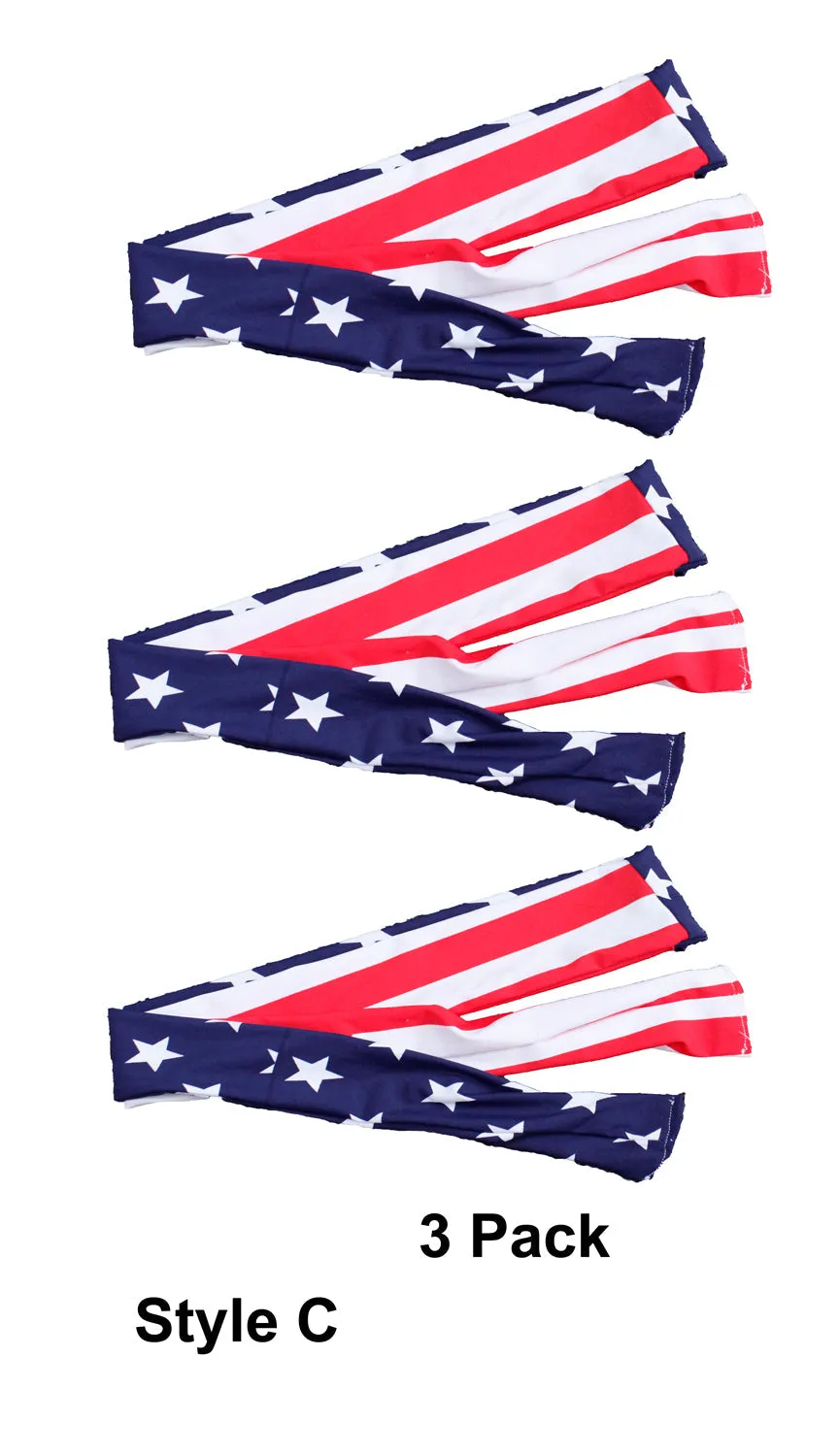 USA Flag Headband - Stars and Stripes Ties in Back - BLOWOUT!