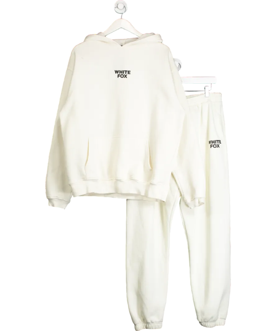 White Fox Cream 2-piece Dream Club Tracksuit UK L/XL