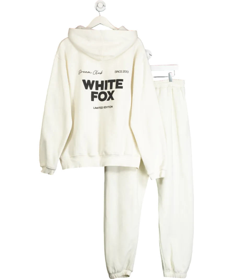 White Fox Cream 2-piece Dream Club Tracksuit UK L/XL
