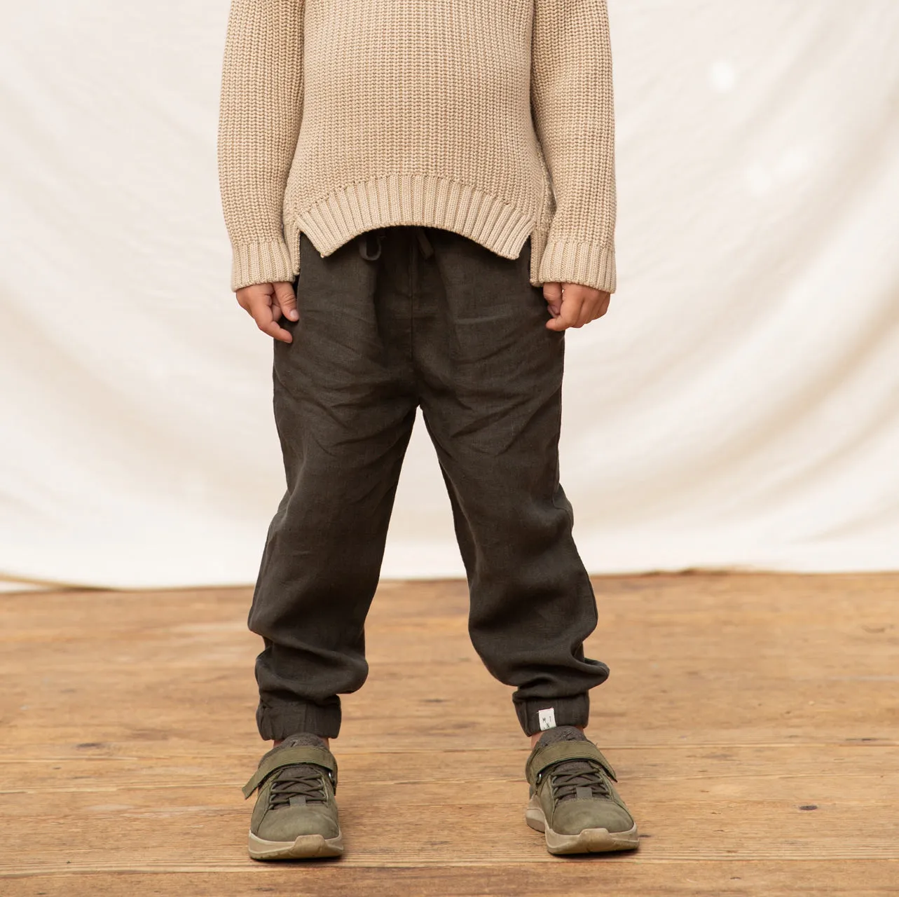 Wilder Linen Pants - Pine (7-8y) *Last Pair!