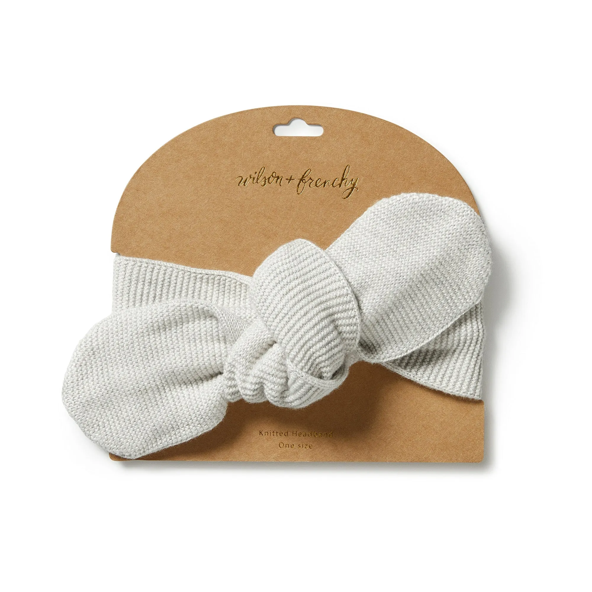Wilson and Frenchy Knitted Headband - Grey Melange