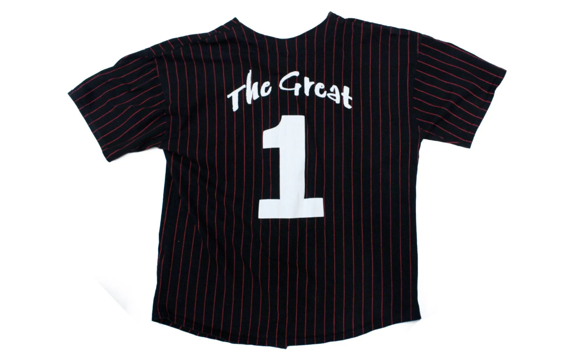 WWF THE ROCK 'THE GREAT 1' VINTAGE BASEBALL JERSEY XL