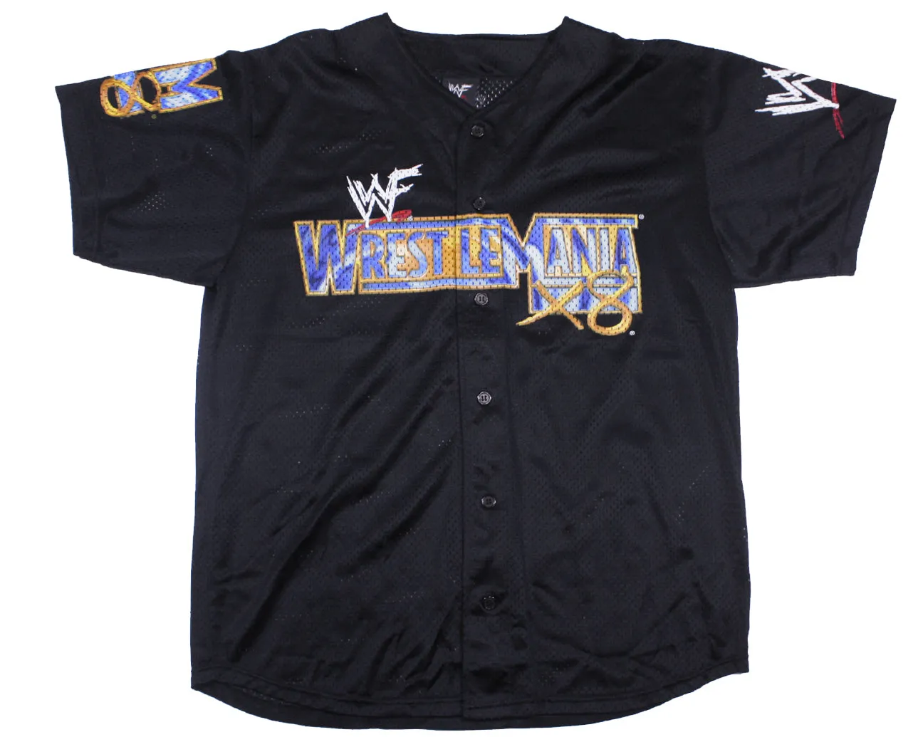 WWF WRESTLEMANIA X8 BASEBALL JERSEY XL