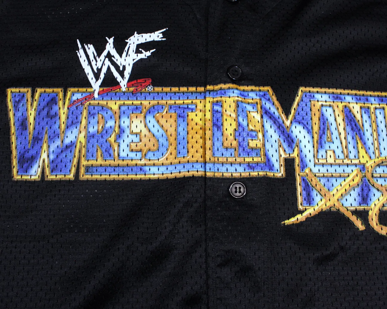 WWF WRESTLEMANIA X8 BASEBALL JERSEY XL