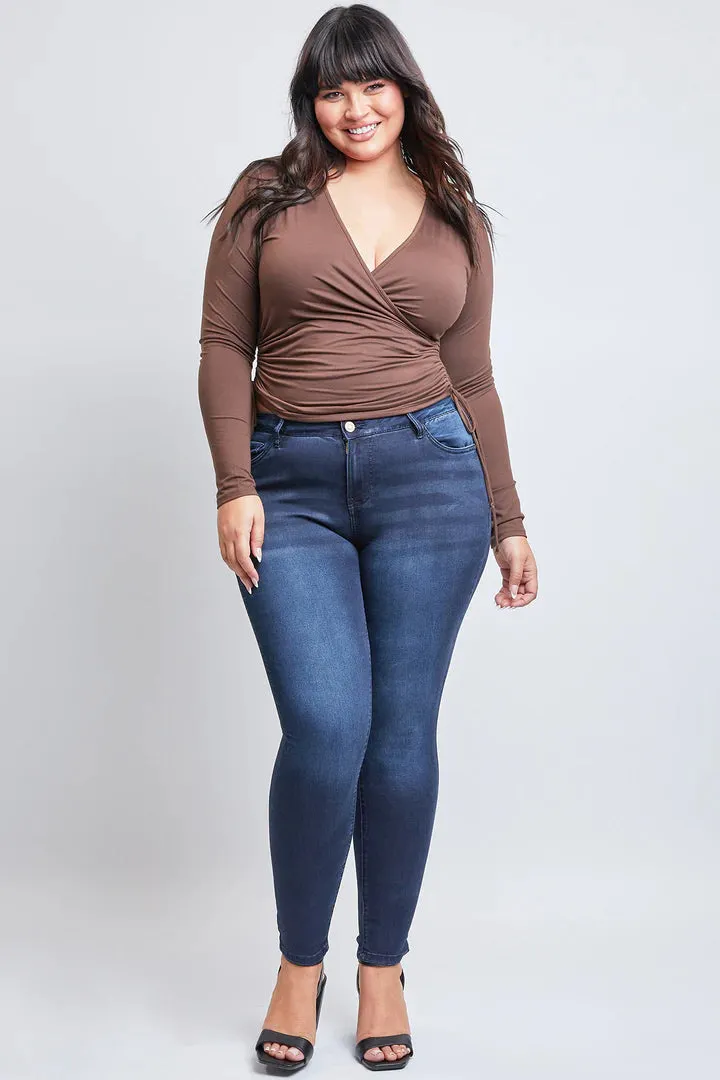YMI Hyperstretch Junior fit Mid Rise Skinny Jeans Several colors to choose from